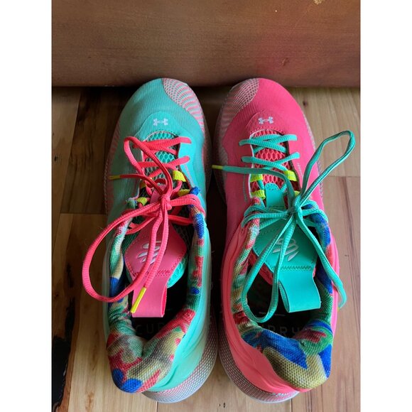Under Armour Curry HOVR Splash 2 Sour Patch Shoes 3025637-600 Mens Size 11.5 - Picture 5 of 12